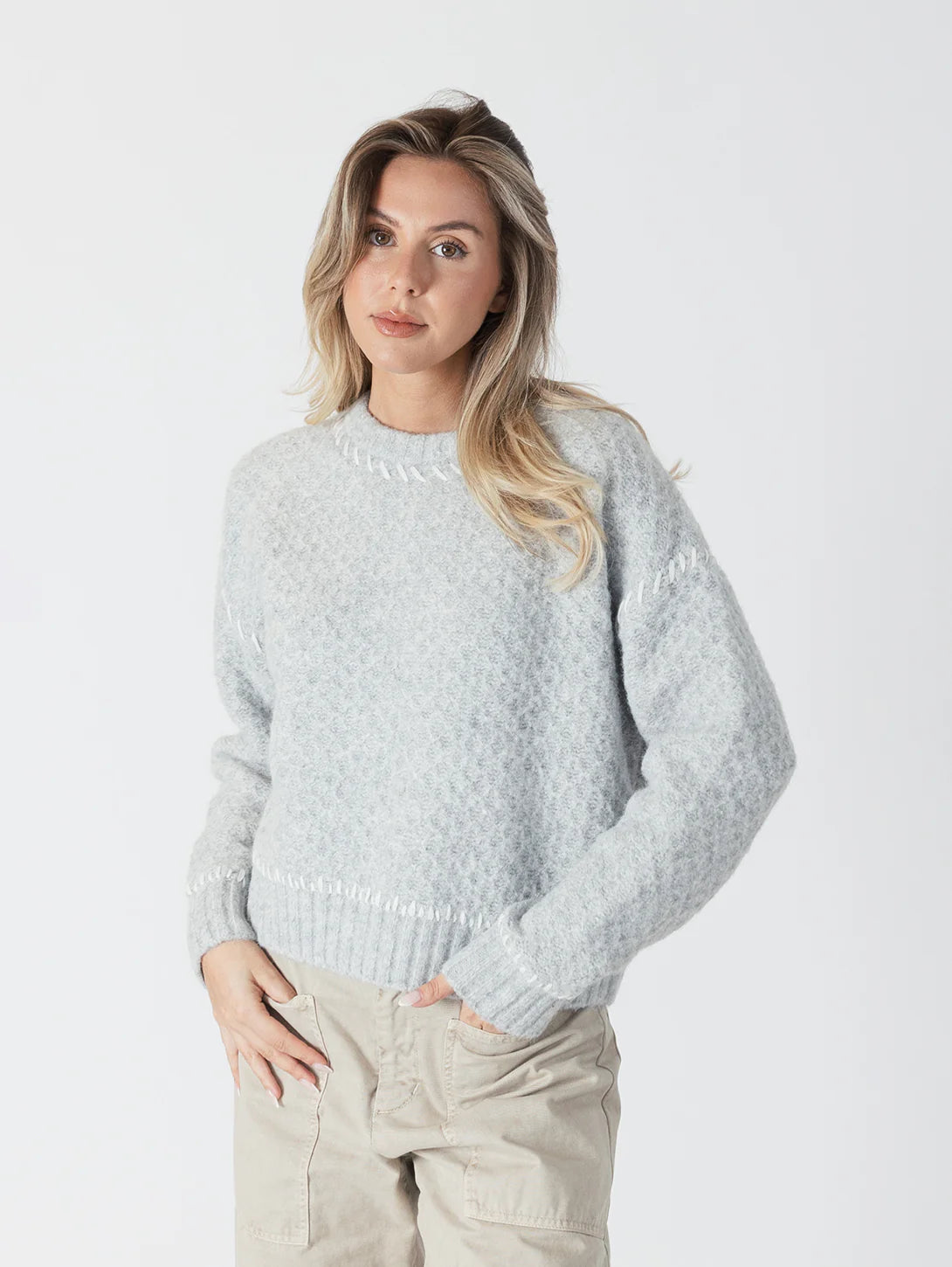 Nika Crewneck Sweater Knitted Sweater Dress