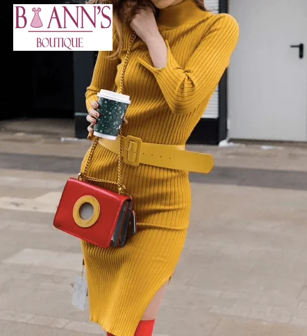 SANSA SWEATER DRESS Chunky Knit Dress