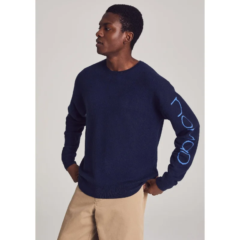 Nomad1942 – Sweater | Men | Navy (V8) Trendy Knit Sweater