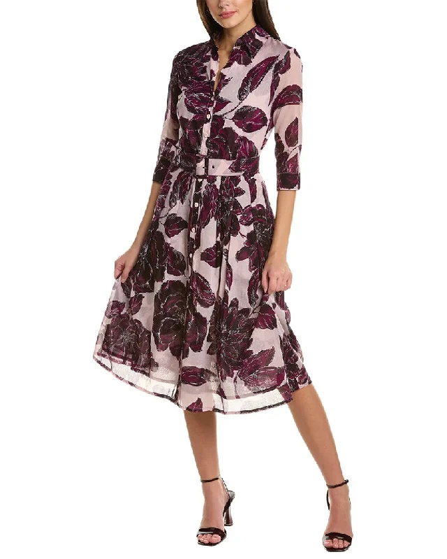 Samantha Sung Audrey 3 Shirtdress Formal Shirt Gown