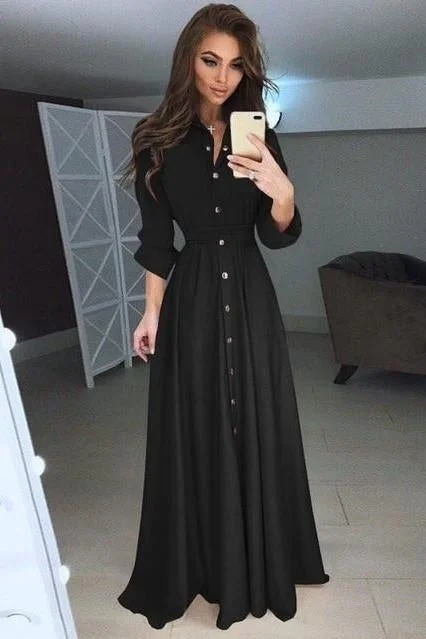 Boho Wedding Dress Black Chic Dress for Guest Off-shoulder Bridal Gown