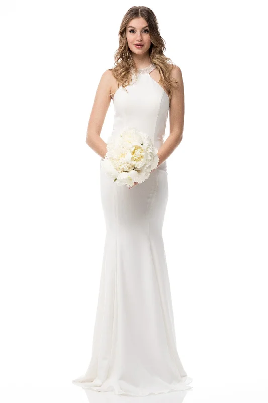 IQW334 Simple Wedding Gown