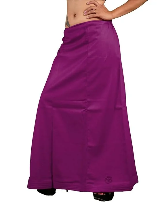 Appealing Purple Colored Cotton Readymade Petticoat For Women Polka dot unclassified skirts