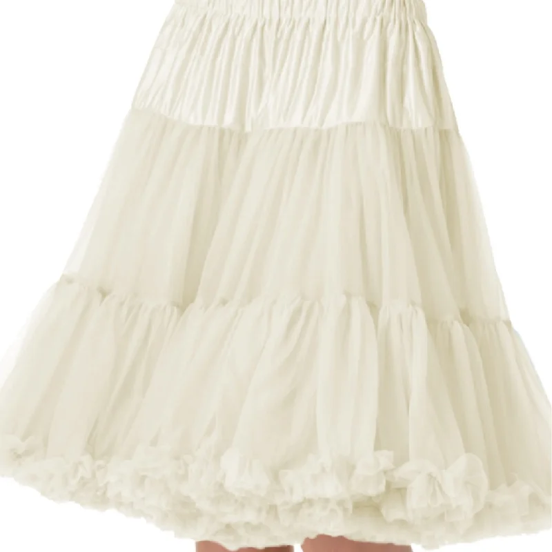 Banned Apparel: Petticoat Ivory- XS\S Ruffled unclassified skirts