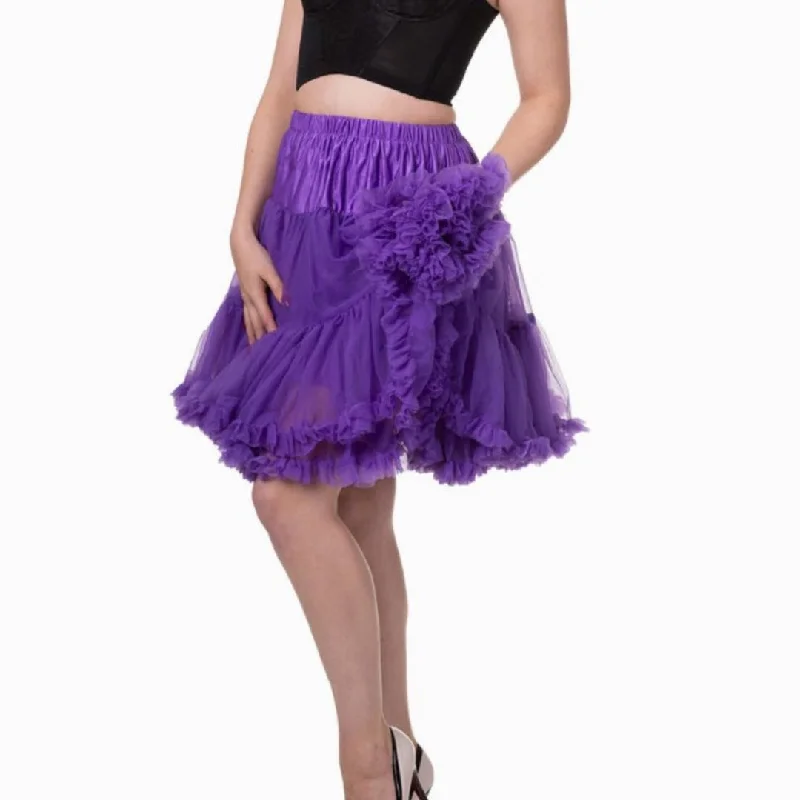 Banned Apparel: Petticoat Purple- M\L Street style unclassified skirts