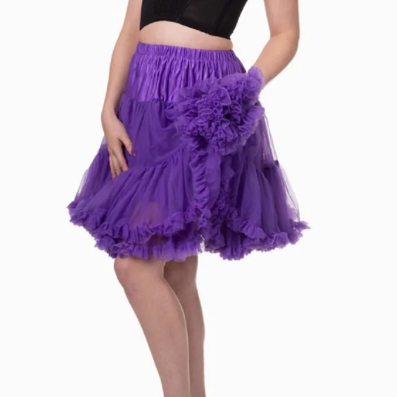 Banned Apparel: Petticoat Purple- XL\2X Pastel unclassified skirts