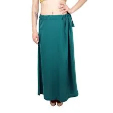 Beautiful Teal Blue Women's Pure Cotton  Petticoat For Saree A-line unclassified skirts