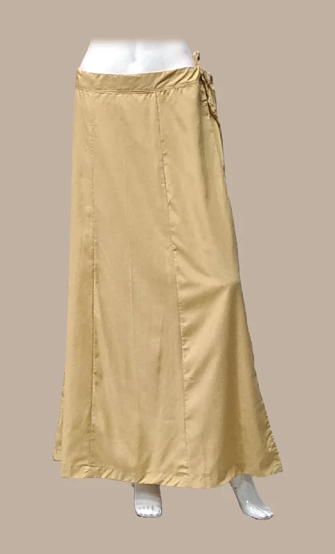 Beige Cotton Under Skirt Summer unclassified skirts