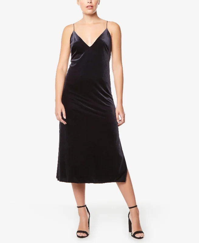 Buffalo David Bitton Velvet Midi Dress Best midi dresses for curvy figures