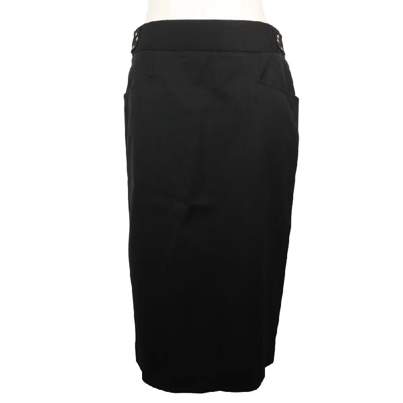 Gucci Wool Polyurethane Skirt Black Denim unclassified skirts