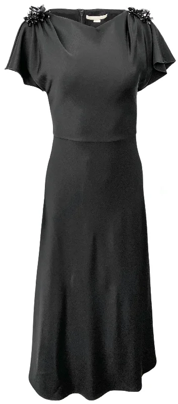 Jason Wu Collection Embellished Bias Midi Dress in Black Best value midi dresses