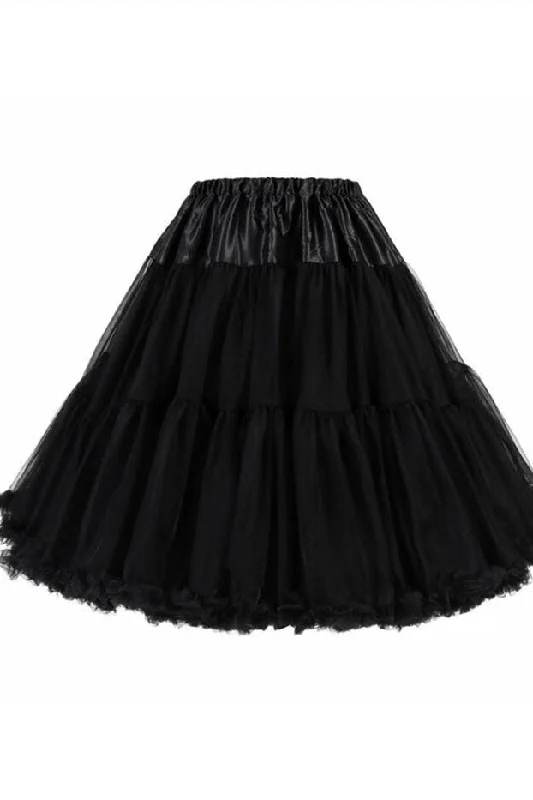 Lengthen Boneless Skirt Mesh Tutu Skirt Petticoat Earthy tone unclassified skirts