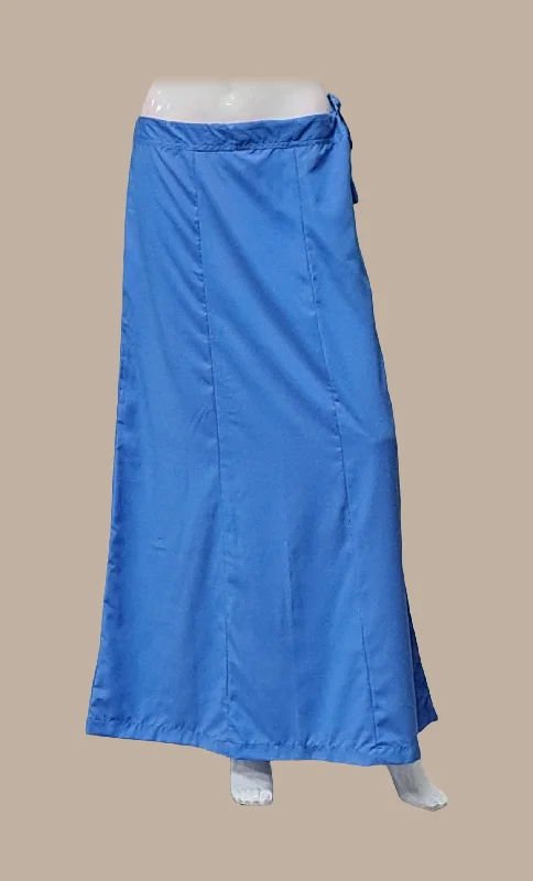 Medium Blue Cotton Under Skirt Formal unclassified skirts