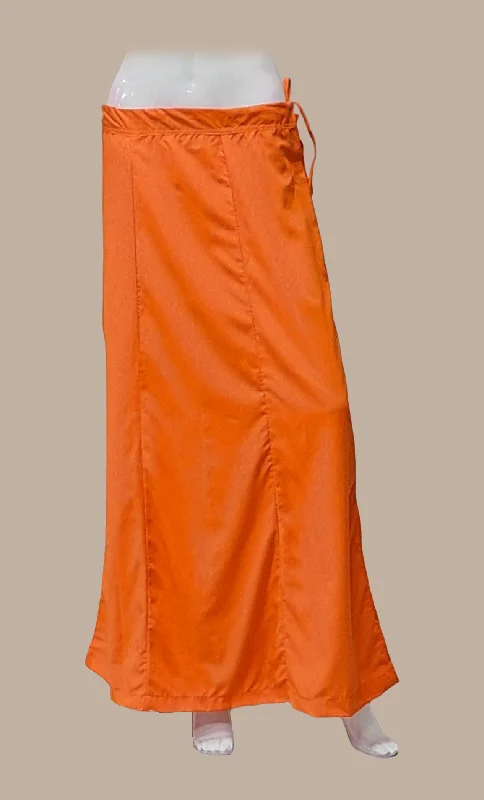 Orange Cotton Under Skirt Smocked unclassified skirts