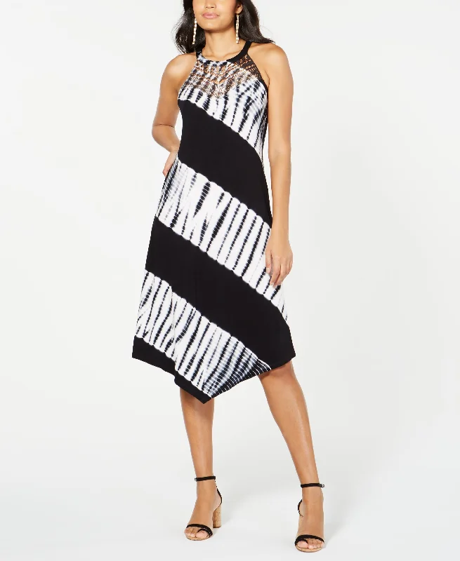 INC Tie-Dyed Crochet Midi Dress Boohoo midi dresses