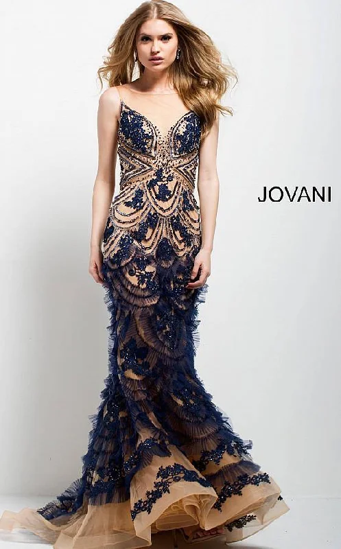 Jovani 41592 Prom Long Sleeveless Mermaid Dress Shein maxi dresses