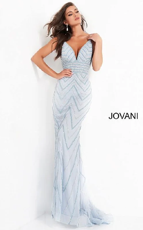 Jovani 2267 Prom Long Spaghetti Strap Sexy Dress Flattering maxi dresses for all body types