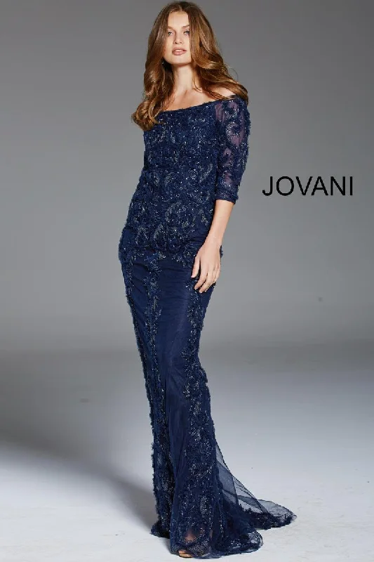 Jovani 48300 Off Shoulder Beaded Long Prom Dress Shein maxi dresses