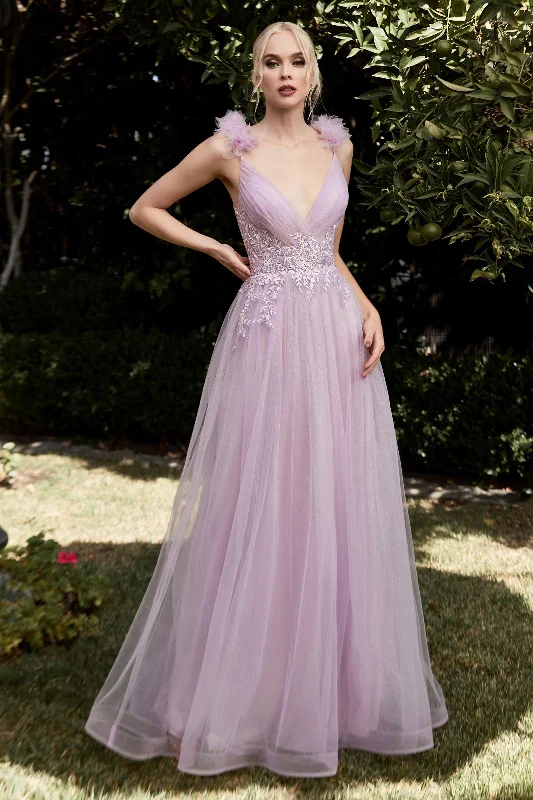 Cinderella Divine CD970 Sleeveless Long A Line Prom Dress Best maxi dresses for petites