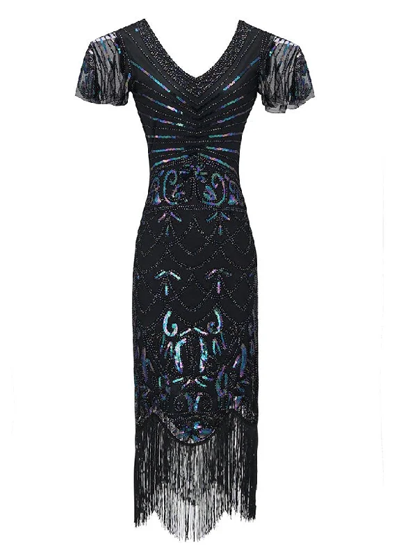 1920S Fringed Flapper Gatsby Dress Everyday wear unclassified dresses