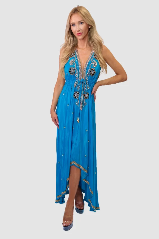 Bali Turquoise Dress Metallic unclassified dresses