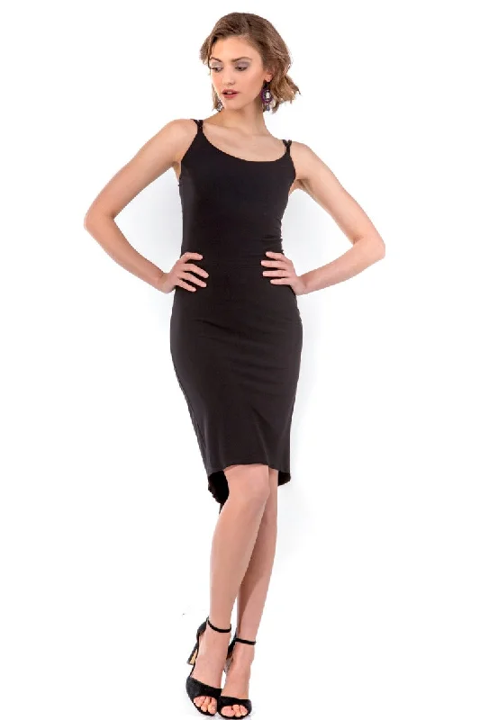 Fishtail Tango Dress (S) (Black) Trendy unclassified dresses