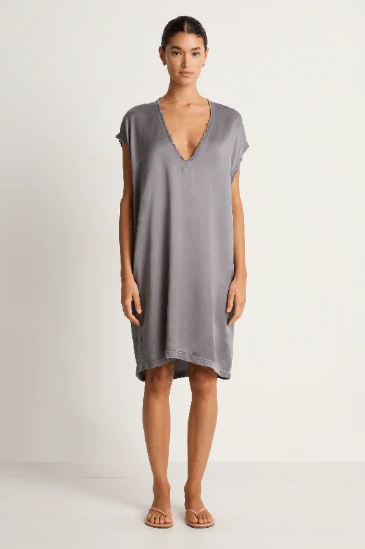 Cali Dreaming Malibu Dress - Slate Grey Long unclassified dresses