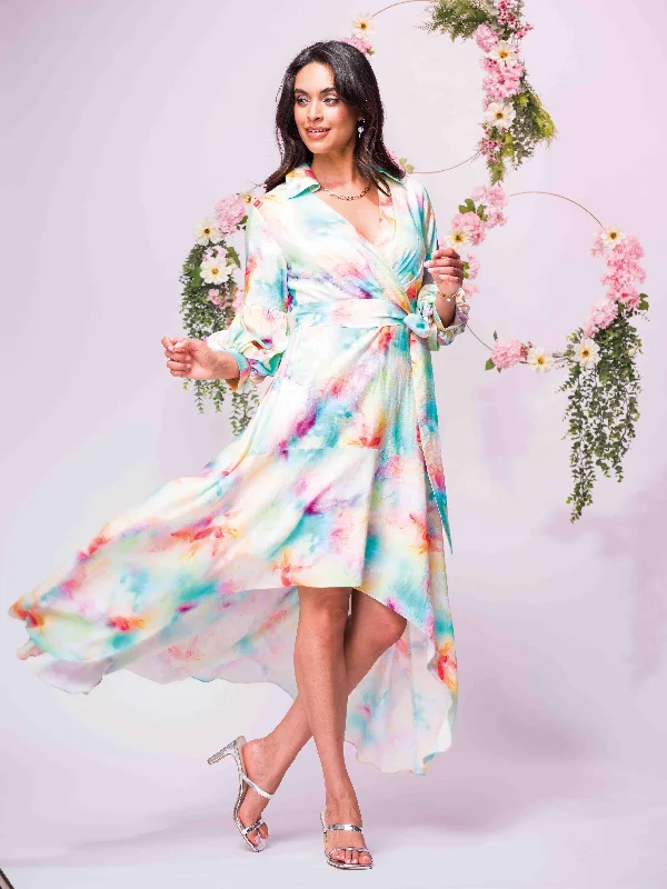 Colorful High-Low Dress Spring unclassified dresses