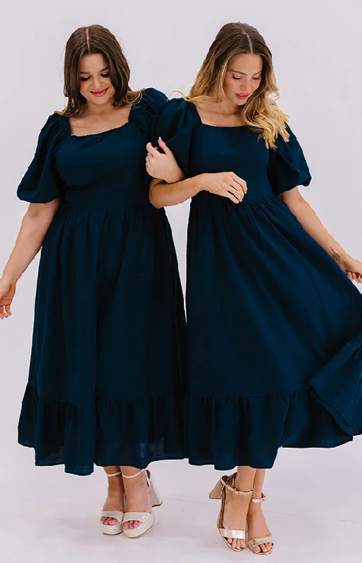 Josie Prussian Blue Dress - DM Exclusive - Maternity Friendly - FINAL SALE Knitted unclassified dresses