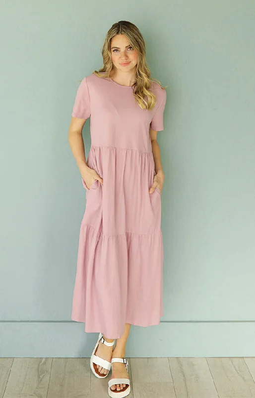 Kelsey Mauve Mist Dress - MCO - Maternity Friendly - FINAL SALE Soft fabric unclassified dresses