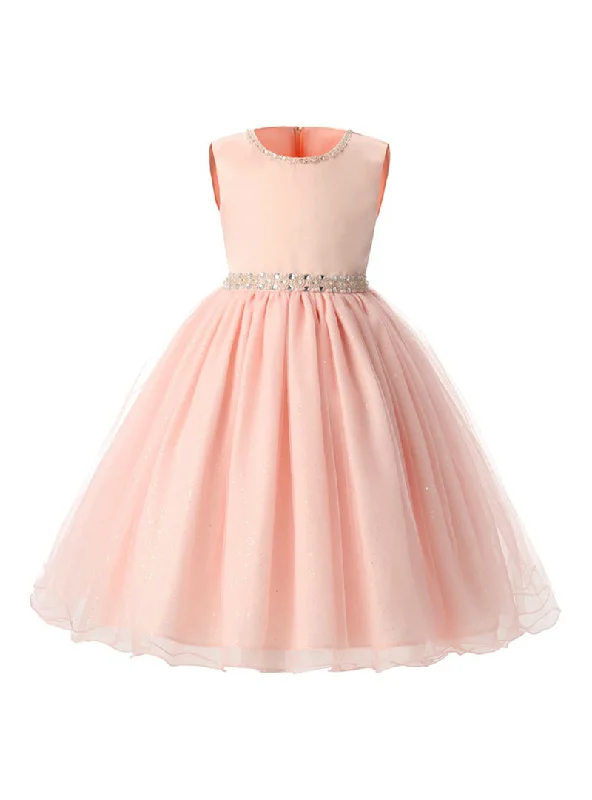 Pink Children Dresses For Girls Kids Formal Wear Winter unclassified dresses