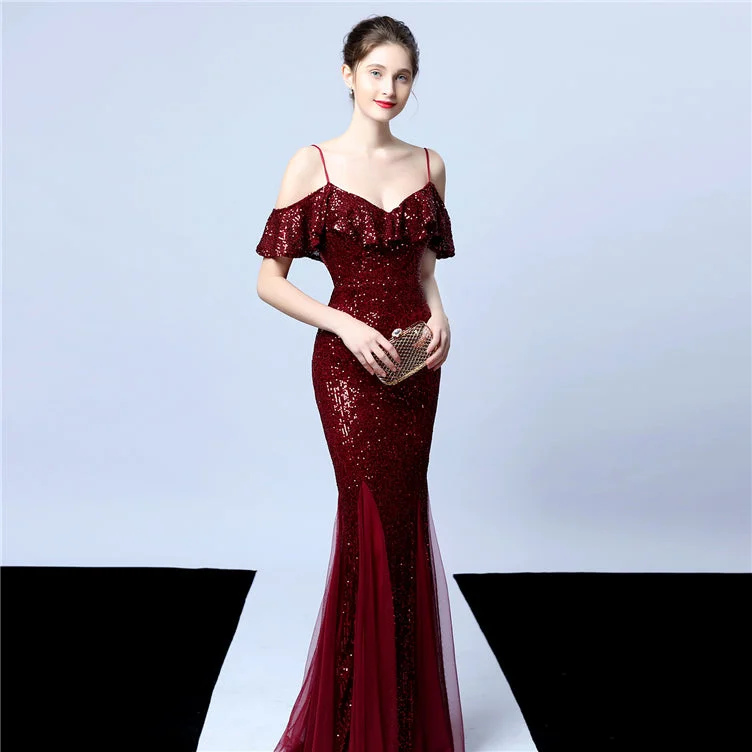 The Pamela off shoulder gown High-low unclassified dresses