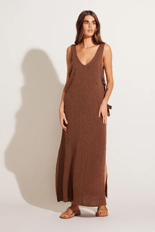 Vitamin A Riviera Dress - Mocha Monochrome unclassified dresses