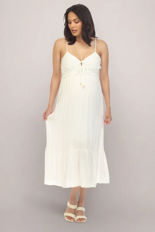 White Maternity Summer Dress Y2K unclassified dresses