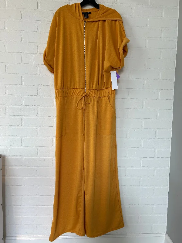 Yellow Jumpsuit Ashley Stewart, Size Xl Date night unclassified dresses