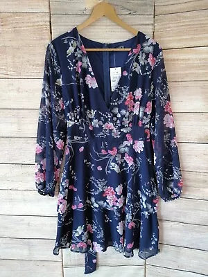 Floral Navy Mini Dress Mini Skirt Trend