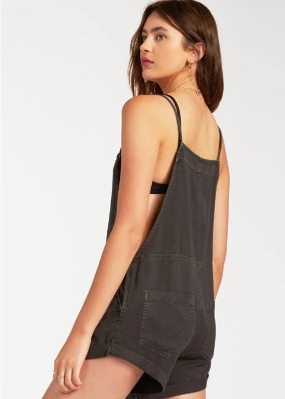 Wild Pursuit Short Overall - Off Black Black Mini Skirt