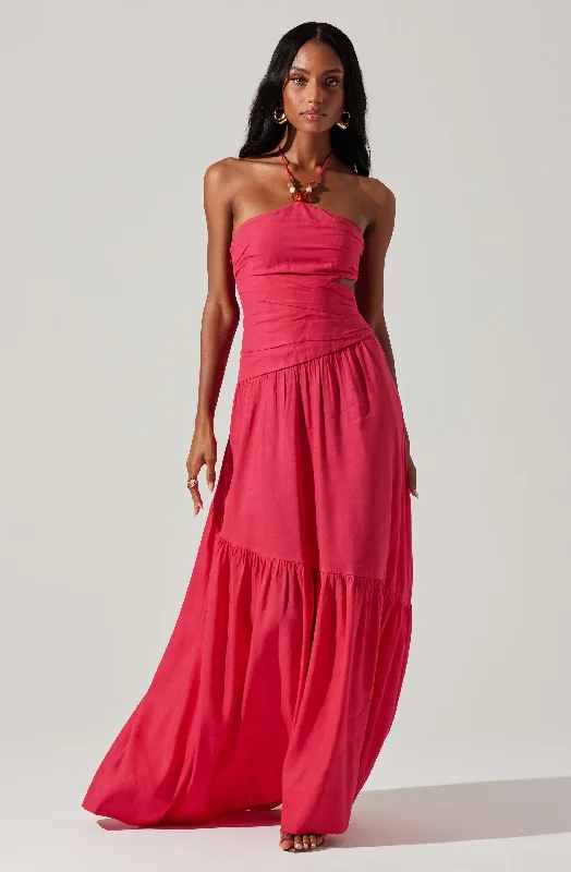 Linnea Halter Maxi dress Chic Maxi Skirt