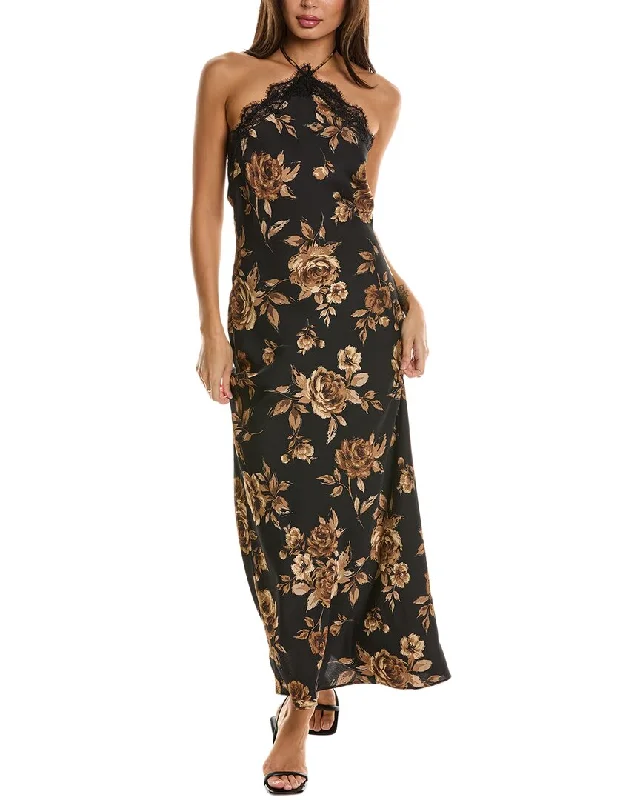 Maison Maar Halter Maxi Dress Lace Maxi Skirt